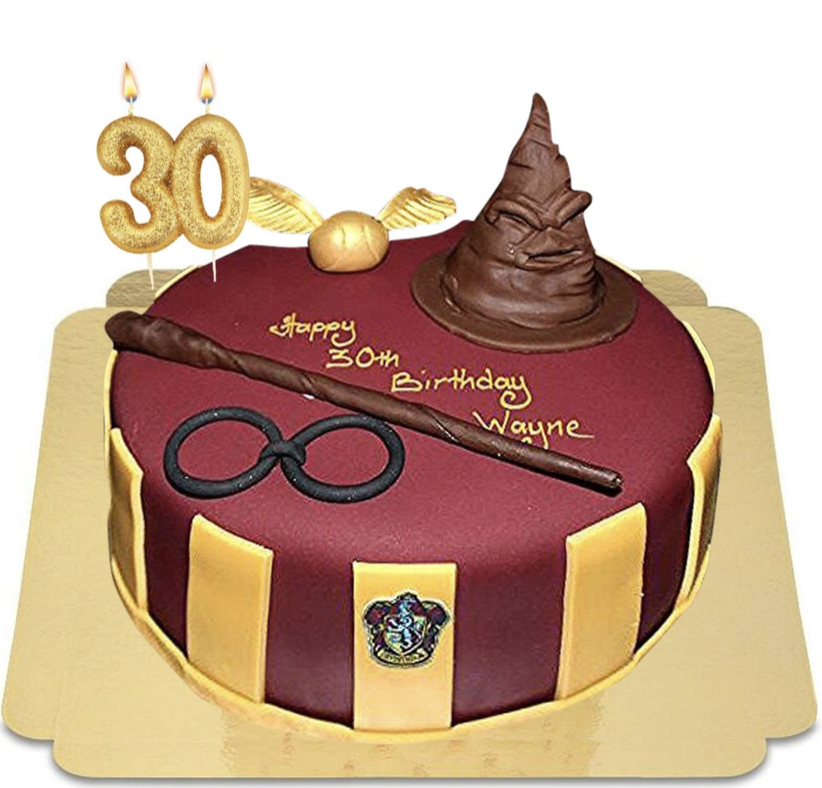 Bougie anniversaire Harry Potter - Lot de 4