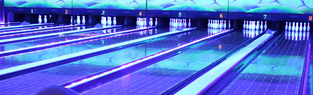 Différentes pistes de bowling 